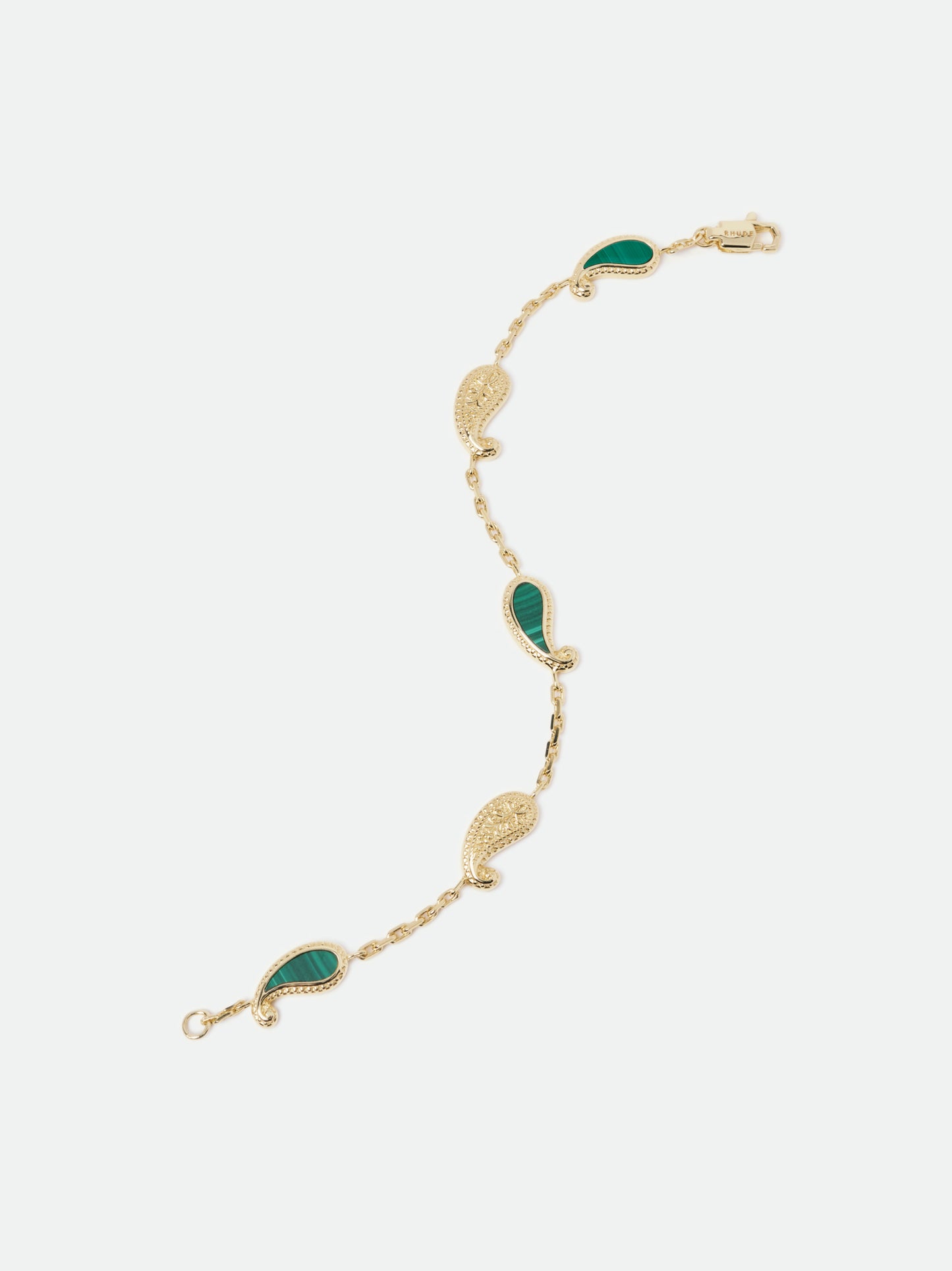 TEARS OF JOY BRACELET — 14K YELLOW GOLD/MALACHITE