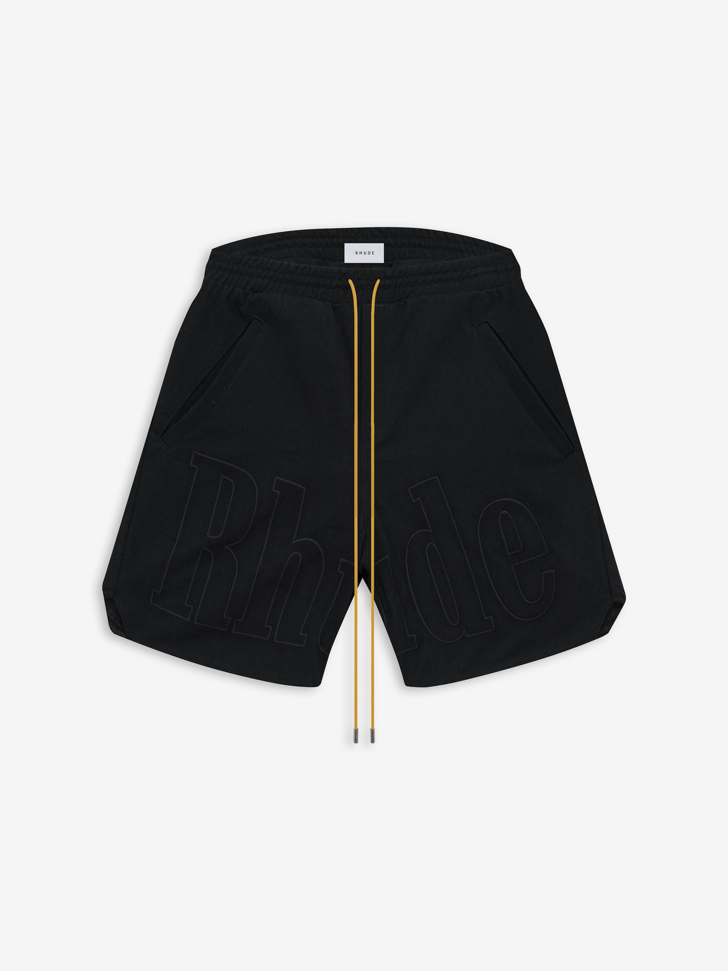 EMBROIDERED TWILL LOGO SHORTS