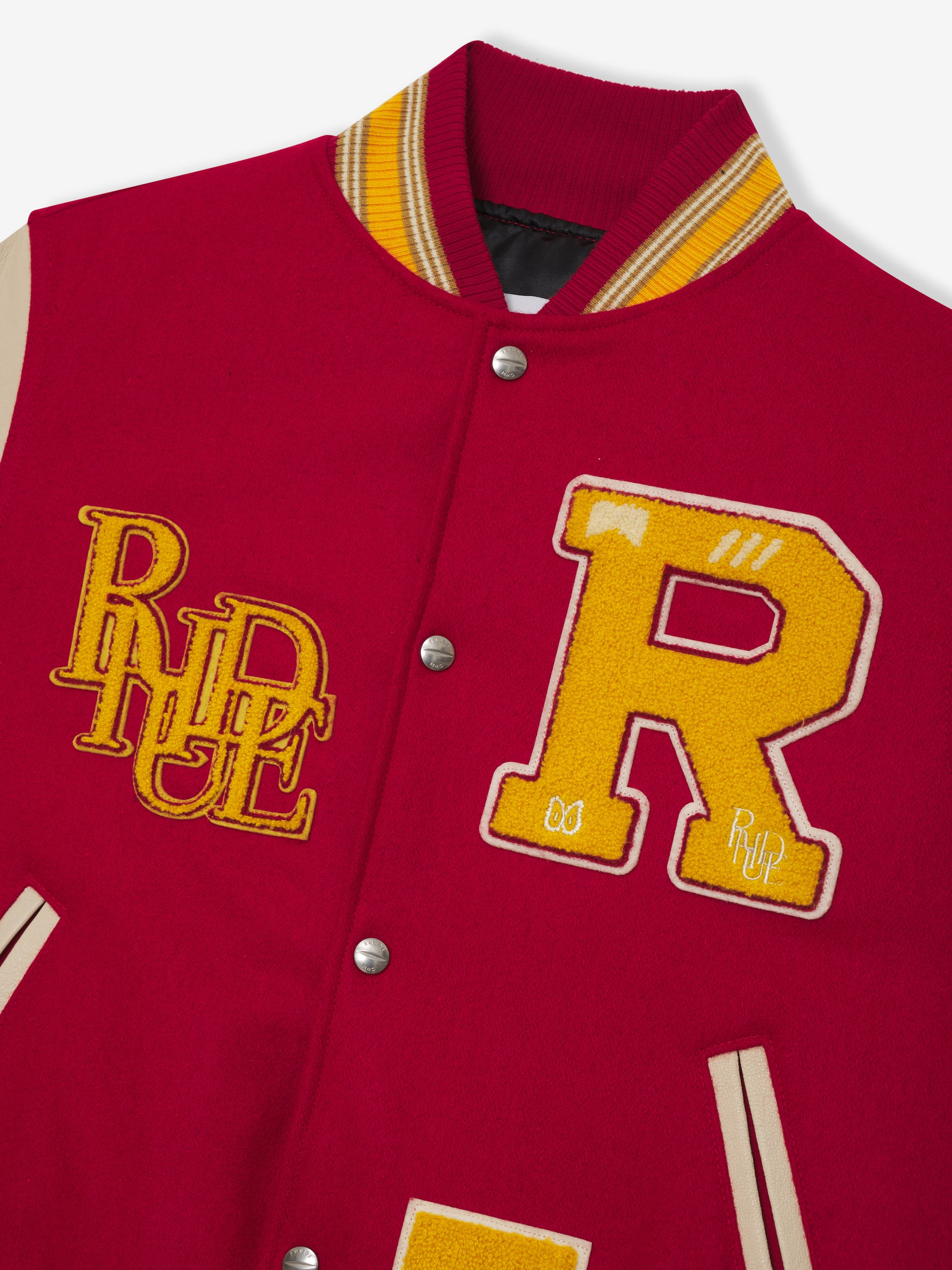 Bull Market Varsity Jacket XS / Red/Creme