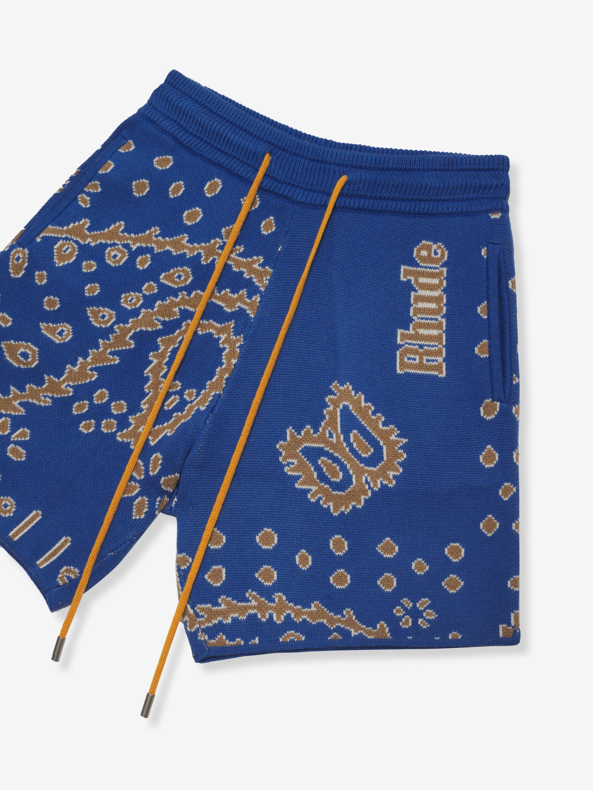 Rhude Bandana Track Shorts in Blue