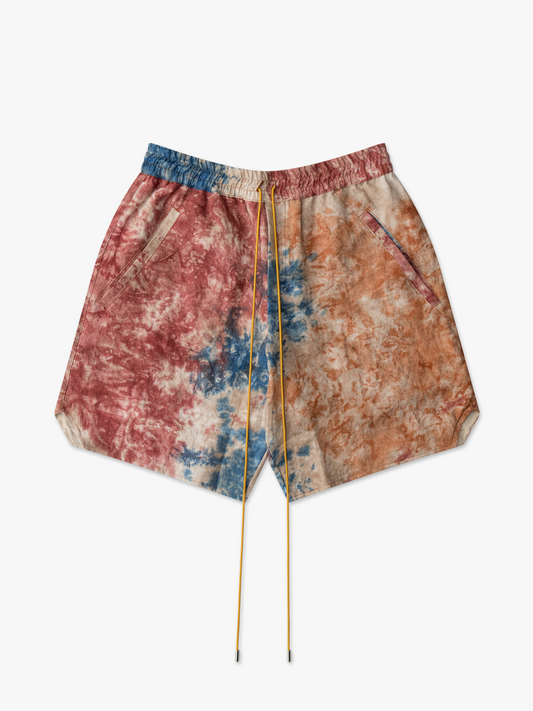 PEACE CAMO LINEN SHORTS