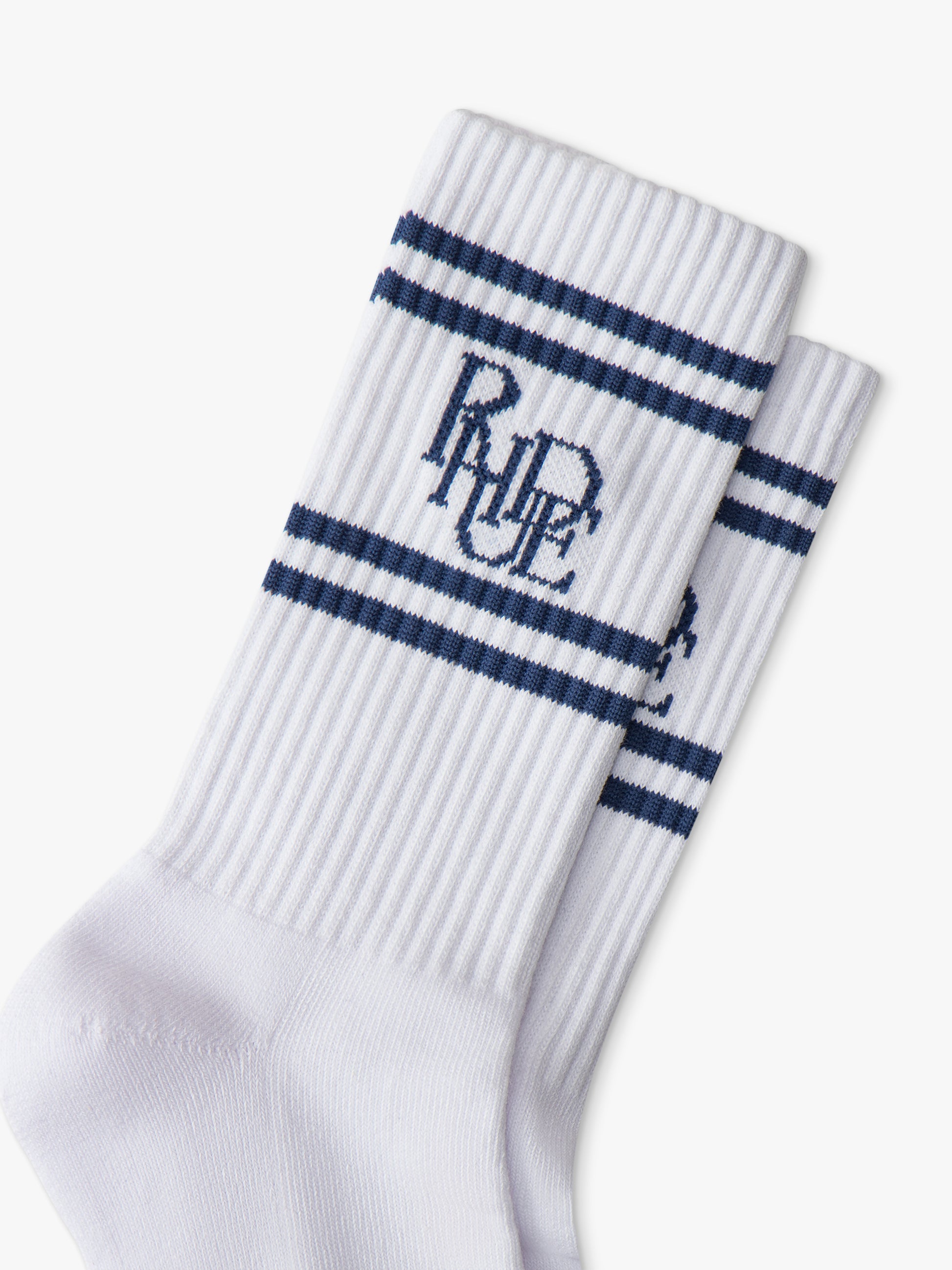 Rhude: White Scramble Logo Socks