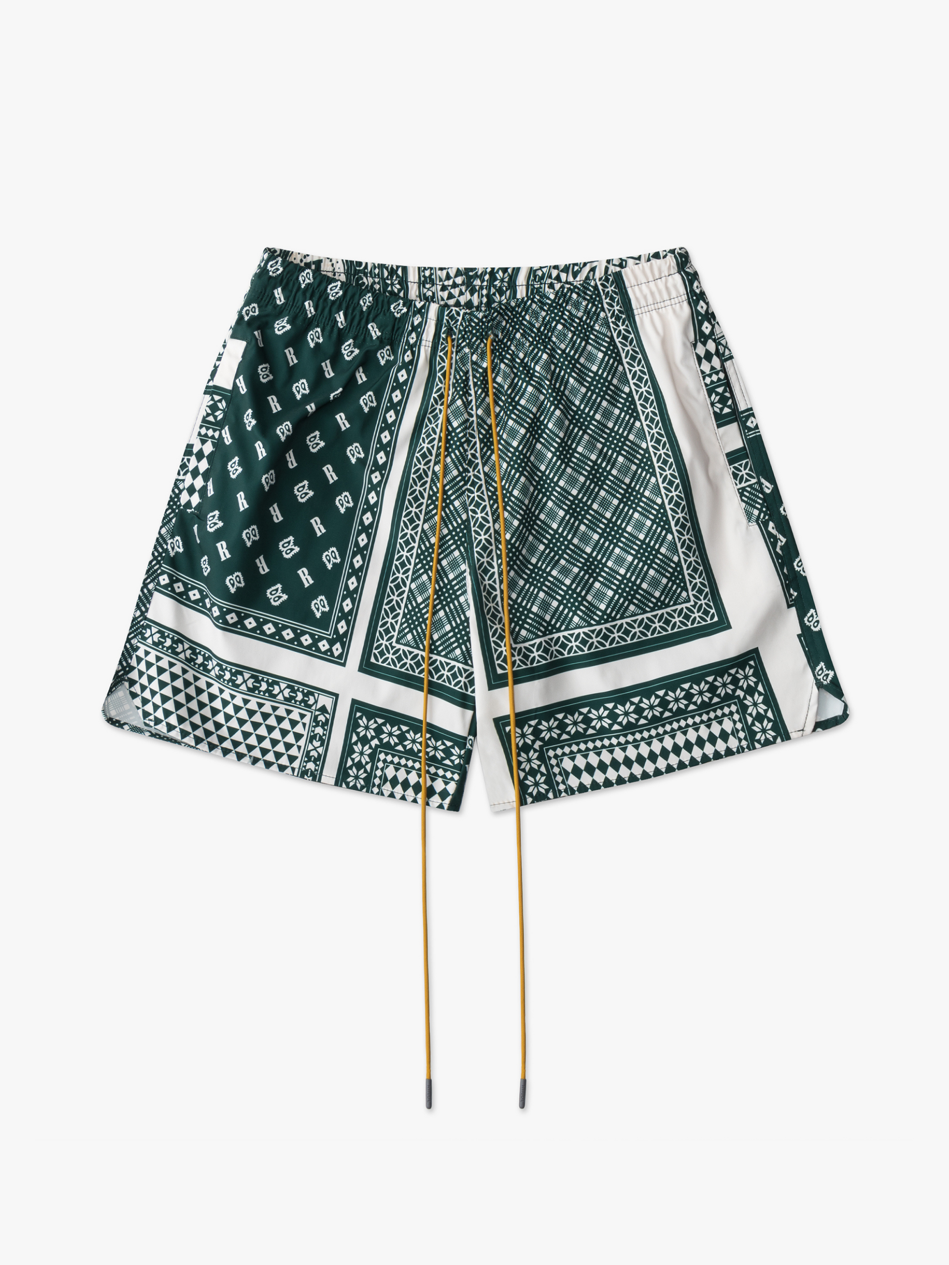 Louis Vuitton Printed Nylon Swim Shorts Green. Size Xs