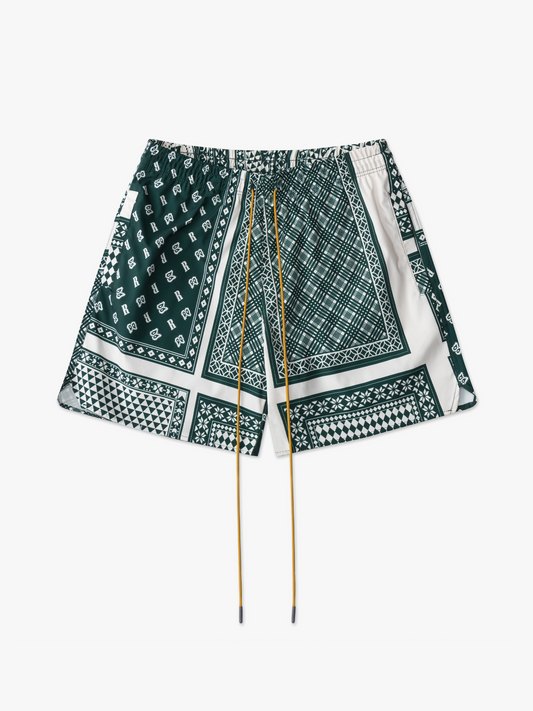 CARD PRINT SWIM TRUNKS